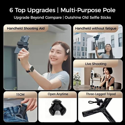 4-in-1 Multifunction Magnetic Tripod with 360° Rotation