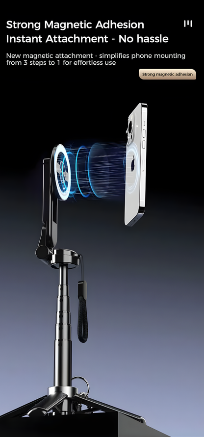 4-in-1 Multifunction Magnetic Tripod with 360° Rotation
